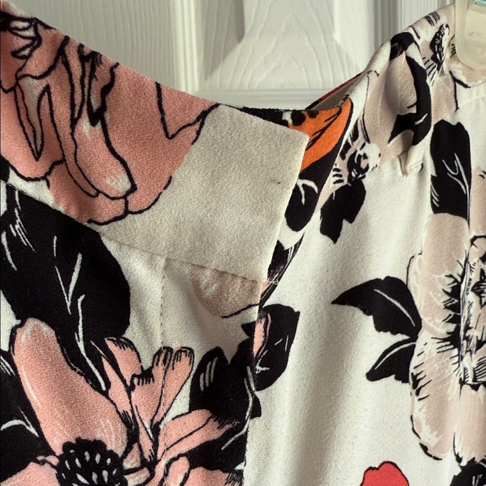 Ann Taylor Floral Wide-Leg Pants - Picture 3 of 5
